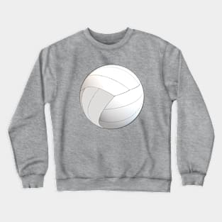 Volleyball Lovers Floating Volleyball (White Background) Crewneck Sweatshirt